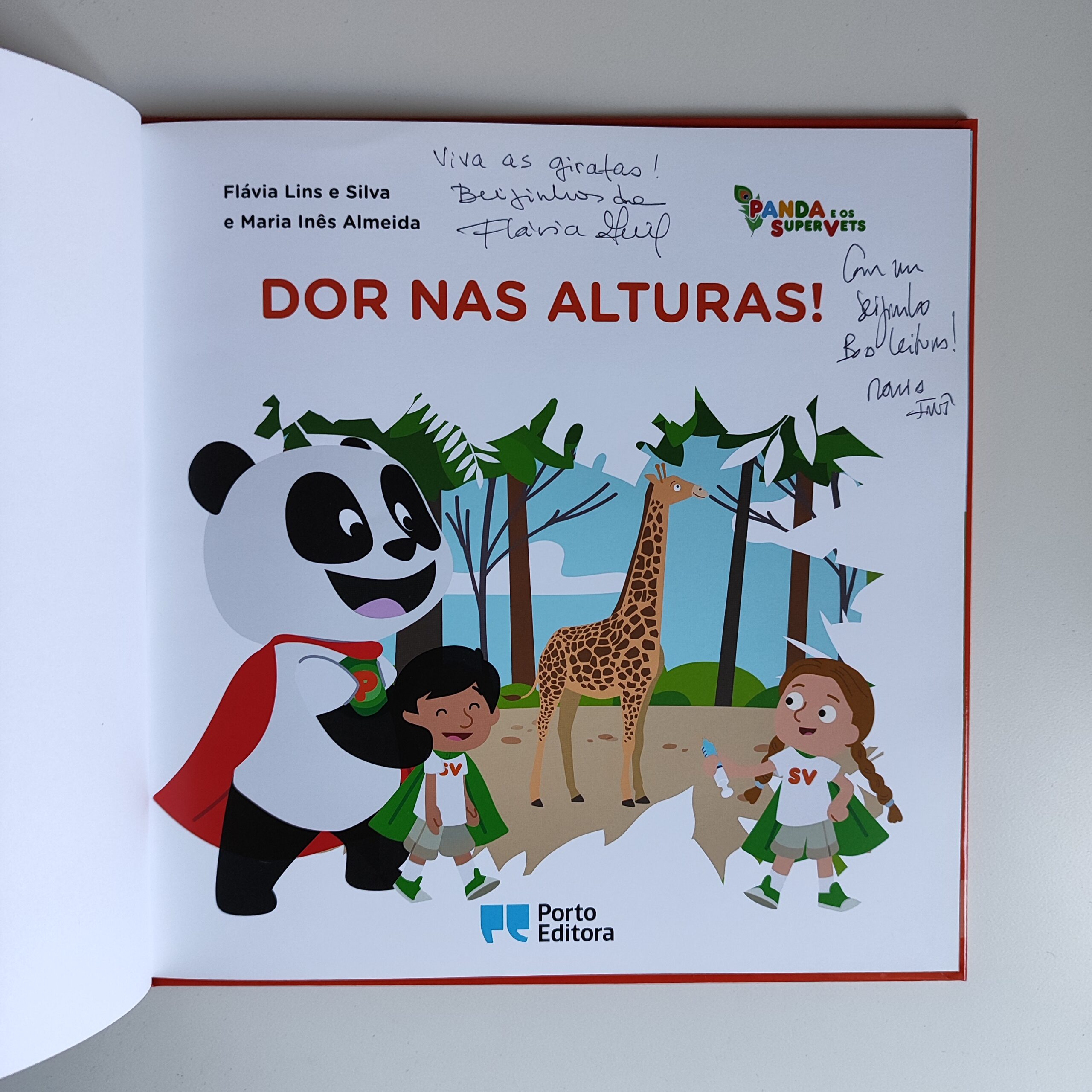Panda e os Super Vets: Dor Nas Alturas!, de Flávia Lins e Silva/Maria Inês Almeida (via Porto Editora)