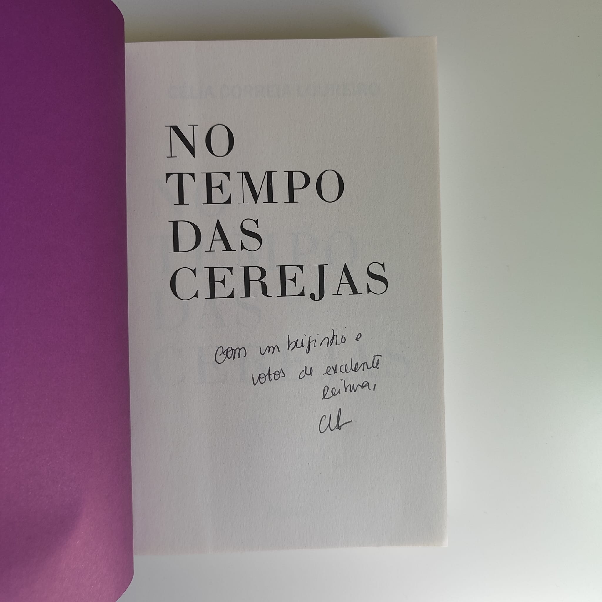 No Tempo das Cerejas, de Célia Correia Loureiro